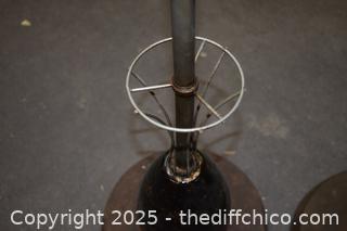 2 Vintage Floor Lamps-untested - 11in dia x 53in