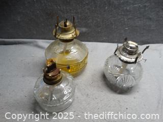 Oil Lamp Bottoms No Tops