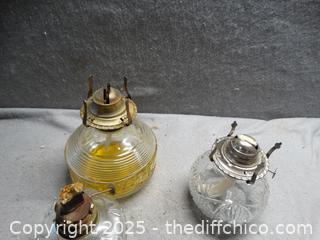 Oil Lamp Bottoms No Tops