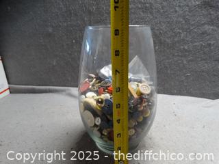 Vase W/ Buttons