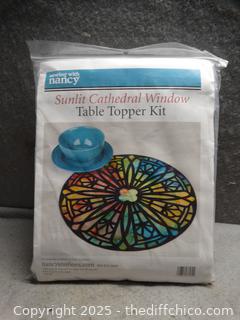 Sunlit Cathedral Window Table Topper Kit