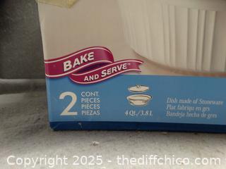 NIB CorningWare French White Dish W/Lid