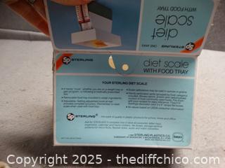 Diet Scale W/ Food Tray NIB