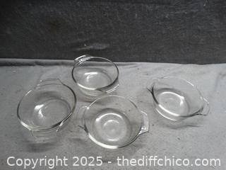 4 Glass Dishes 