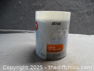 New Sealed Ativa CD-R 52 x 700 MB 80 M