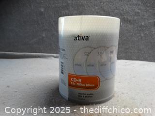 New Sealed Ativa CD-R 52 x 700 MB 80 M