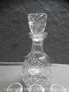 Crystal DecanterW/Glasses