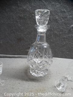 Crystal DecanterW/Glasses