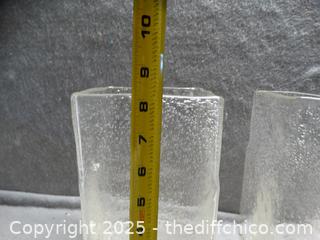 2 Glass Vases