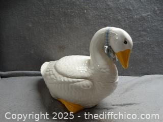 Goose Cookie Jar