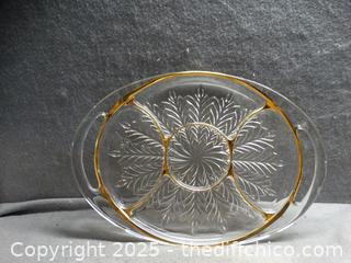 Glass Divided Tray 