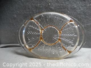 Glass Divided Tray 