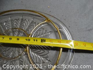 Glass Divided Tray 