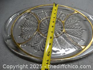 Glass Divided Tray 