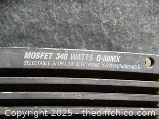Untested Targa Mosfet 340 Watt Q-58MX Amp