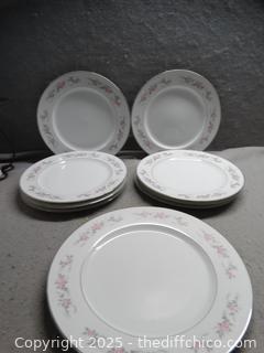 8 Dinner Plates 1 Platter Pageant Diamond China