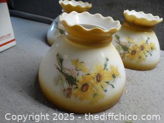 Vintage Oil Lamp Shades 
