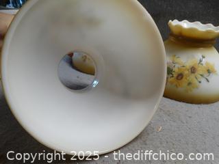 Vintage Oil Lamp Shades 