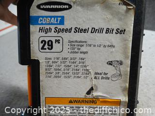 Cobalt Drill Bits In Case