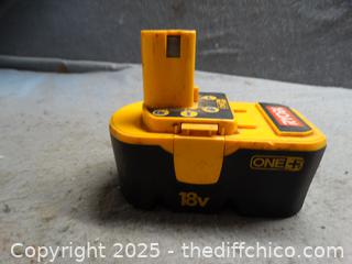 Ryobi 18 Volt Battery