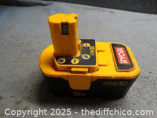 Ryobi 18 Volt Battery