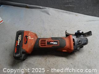 Hyper Touch 20 V. Old Cordless Angle Grinder
