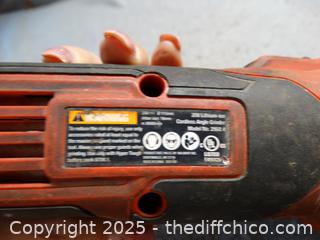 Hyper Touch 20 V. Old Cordless Angle Grinder