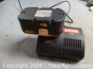 Ryobi Charger And Battery