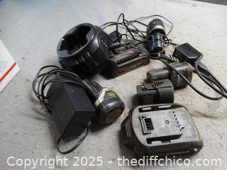Mixed Batteries and Chargers