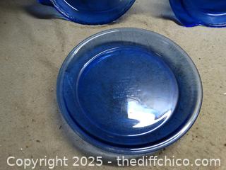 Cobalt Blue Pie Dishes 