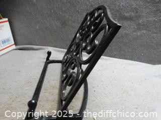 Wrought Iron Book Holder 