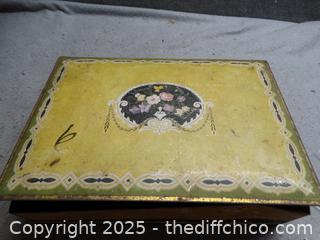 Tin Box With Contents