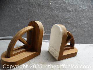 Wooden Bookends 