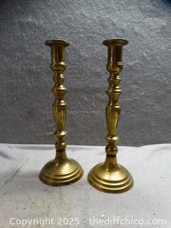 2 Brass Candle Sticks