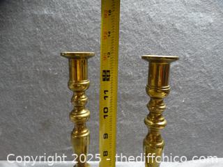 2 Brass Candle Sticks