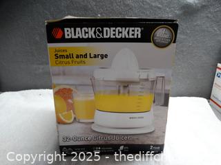 Black & Decker Small And Large Citrus Juicer 