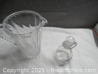 Pitcher & Syrup/Dressing Bottle 