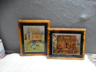 2 Wood Pictures 