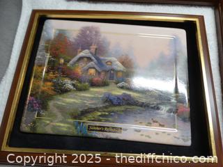 Set Of 4 Thomas Kinkade Pictures / Paintings