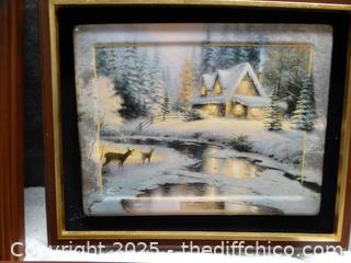 Set Of 4 Thomas Kinkade Pictures / Paintings