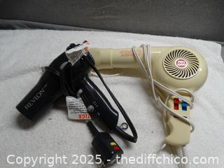 2 Working Blow Dryers 
