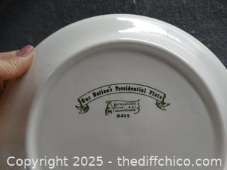 Our Nation's President Plate ( Kettle Springs Kilns)