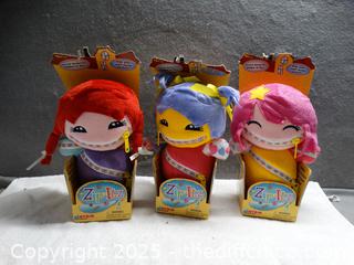3 New Zip Itsz Dolls 