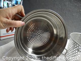 Deep Fryer Basket And Pan 