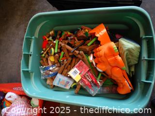 Green Tub Of Toys 