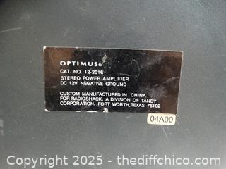 Optimus 200 watt 2.1 Channel Subwofer Crossover UNTESTED!!!