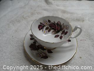 England Bone China Cup And Saucer 
