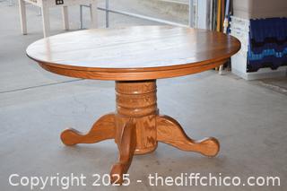 Table q/2 Leaf 24in each - 53in dia x 30in