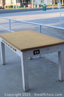 Work Table-fabric top-63in x 35in x 30in