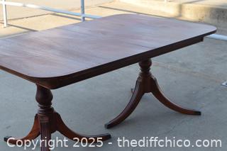 Duncan Phyfe Table-62in x 42in x 29in 